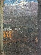 Adolph von Menzel The Anhalter Railway Station by Moonlight oil